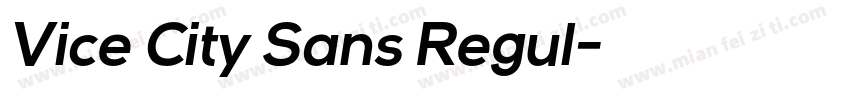 Vice City Sans Regul字体转换